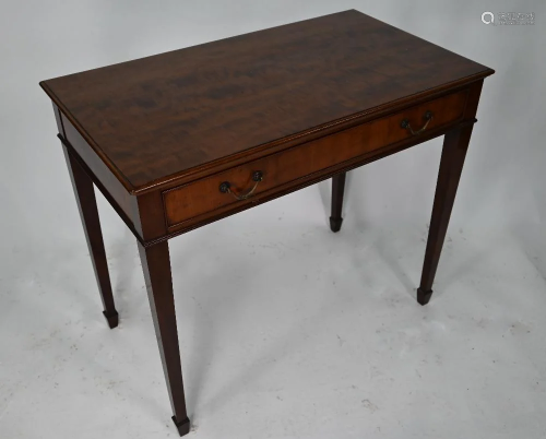 A Victorian mahogany single drawer side table