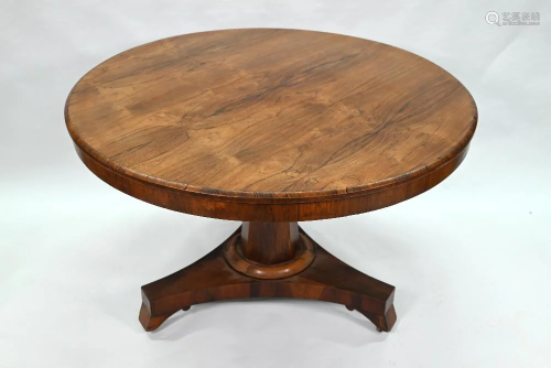 A Victorian rosewood tilt-top breakfast table