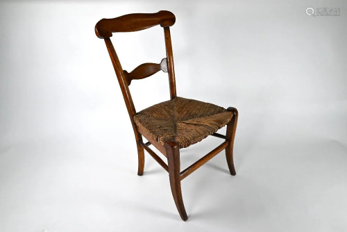 19th Century child's fruitwood chair