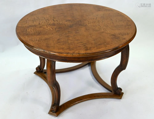 An antique Danish radially veneered centre table