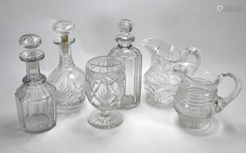 Victorian and later table glass