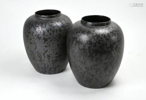 Pair of Poole Pottery 'Calypso' vases