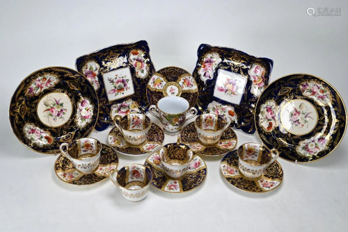 Victorian floral-painted china, etc.