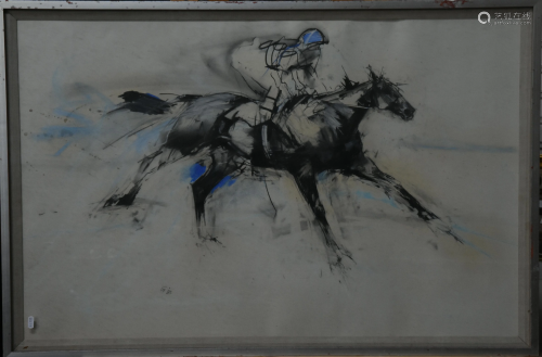 A figurative study of a horse and rider number 3,