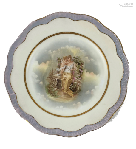 Hand Painted Bavaria Porcelain Plate