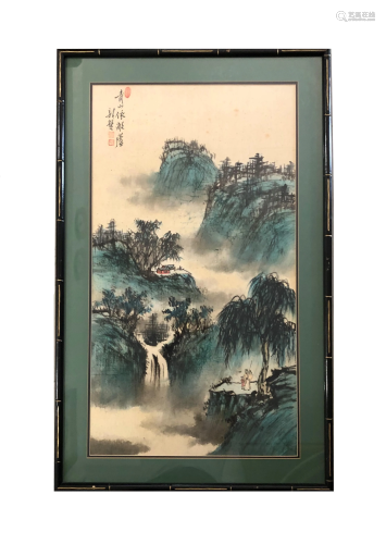 Chinese Watercolor. Mystery Artist. Signed.