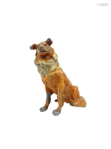 Patinated Austrian Bronze Dog