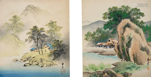 Mid Century Chinese Watercolor