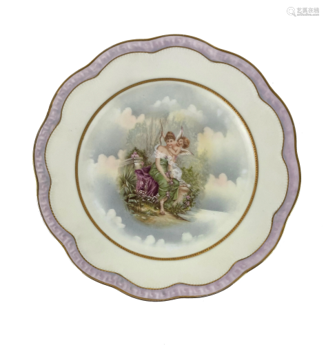 Hand Painted Bavaria Porcelain Plate