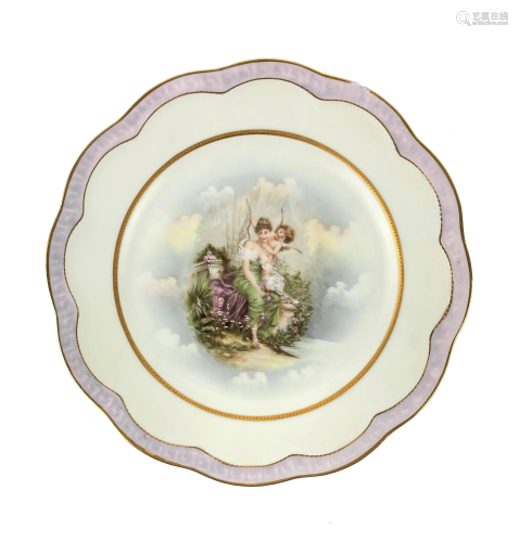 Hand Painted Bavaria Porcelain Plate