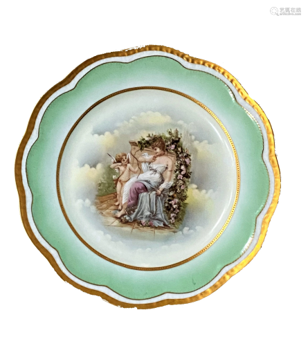 Hand Painted Bavaria Porcelain Plate