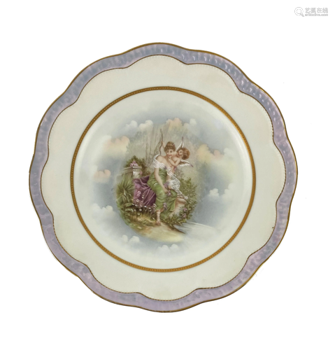 Hand Painted Bavaria Porcelain Plate