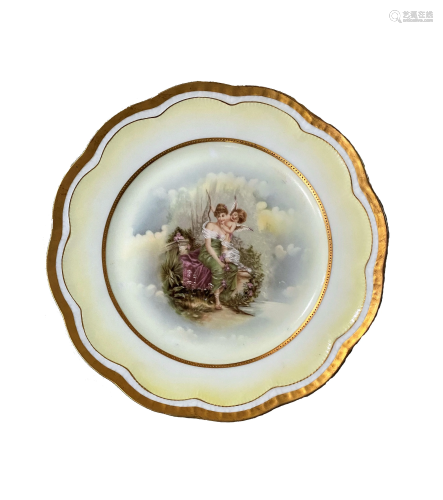 Hand Painted Bavaria Porcelain Plate