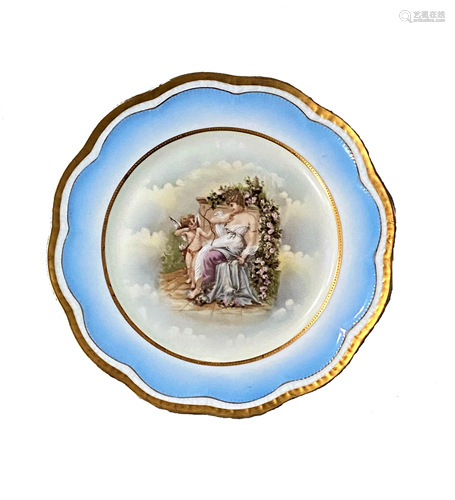 Hand Painted Bavaria Porcelain Plate