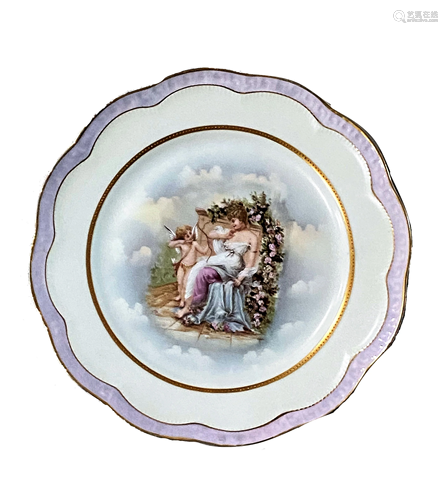 Hand Painted Bavaria Porcelain Plate