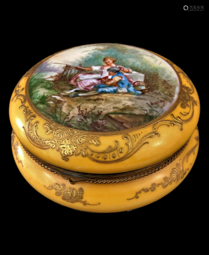 French 19 century jewerly sevres box