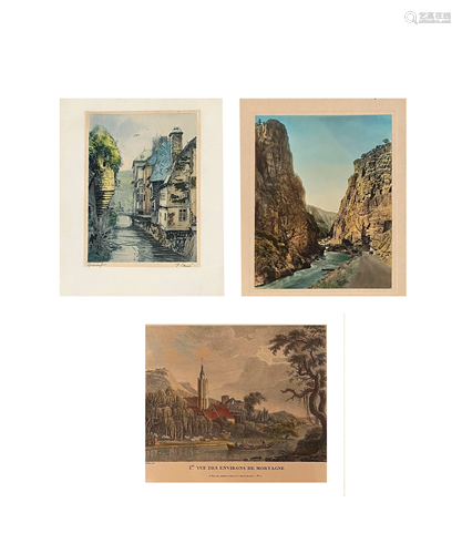 Lot of Three Prints by Differents Artist