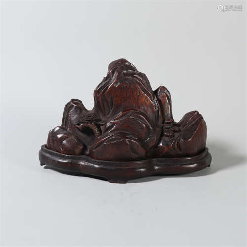 A CHINESE AGARWOOD DISPLAY ITEM