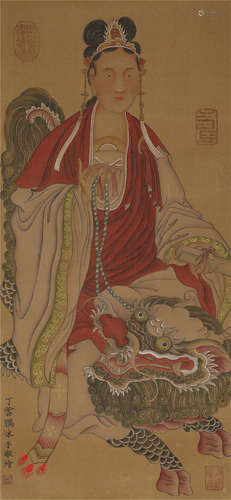 A CHINESE VERTICAL PAINTING SCROLL