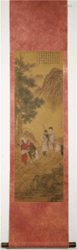 A CHINESE VERTICAL PAINTING SCROLL