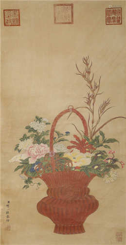 A CHINESE VERTICAL PAINTING SCROLL