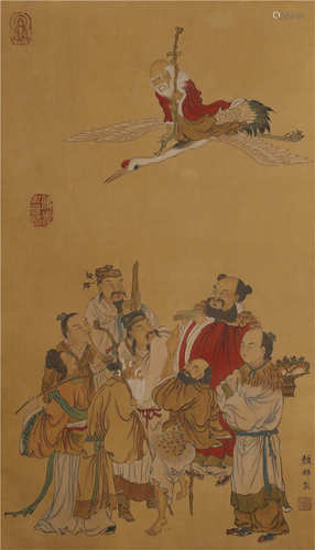 A CHINESE VERTICAL PAINTING SCROLL