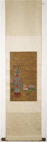 A CHINESE VERTICAL PAINTING SCROLL