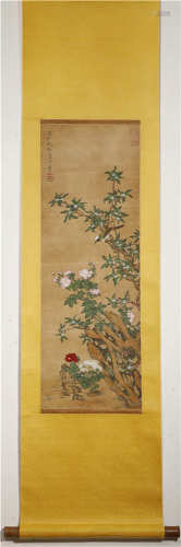 A CHINESE VERTICAL PAINTING SCROLL