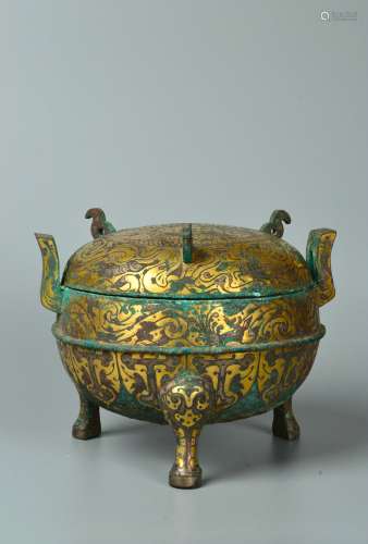 chinese bronze ding vessel