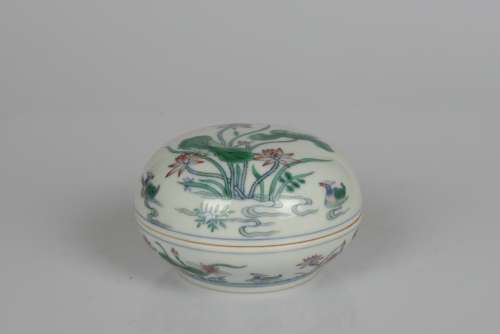 chinese doucai porcelain inkpad
