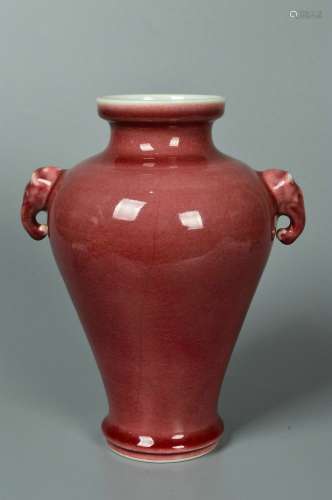 chinese peachbloom glazed porcelain pot