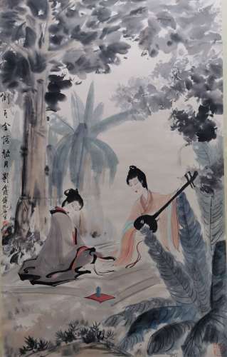 chinese Fu Baoshi's character painting