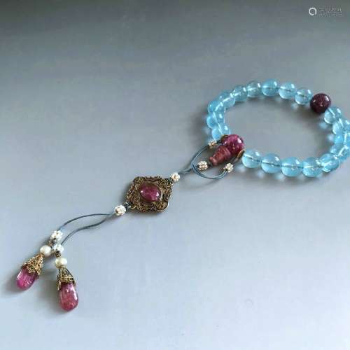 chinese tourmaline prayer's beads