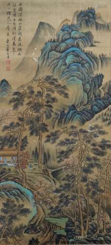 chinese dong bangda's landscape painting