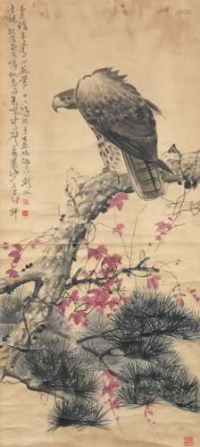chinese Gao Jianfu's eagle painting