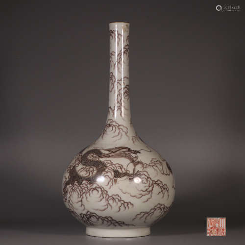 chinese porcelain dragon pattern vase