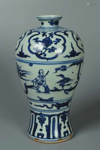 chinese blue and white porcelain meiping