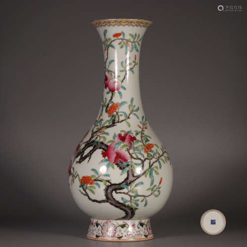 chinese famille rose porcelain vase