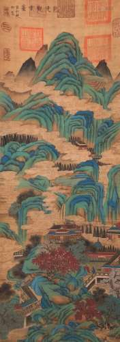 chinese Song Huizong's landscape painting