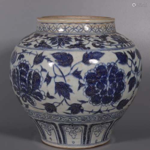 chinese blue and white porcelain pot