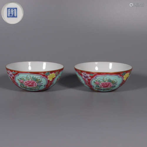 chinese famille rose porcelain bowls