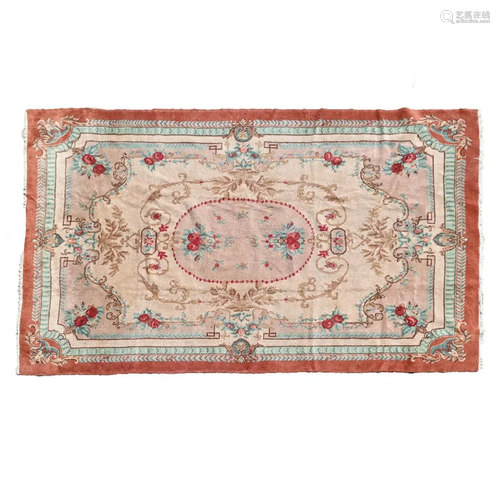 Art Deco Aubusson Style Rug.