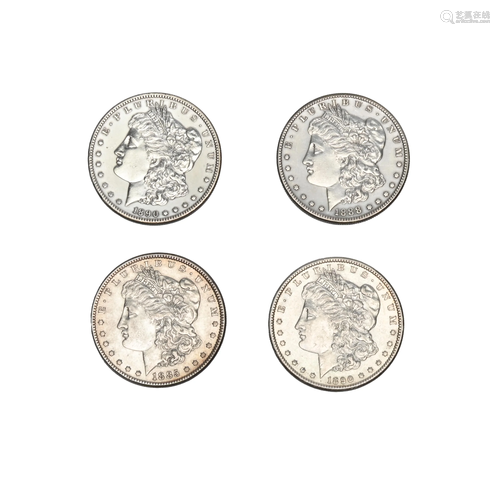 Lot of (4) US Morgan Dollars