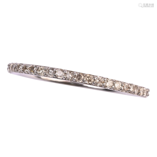 Diamond, 14k White Gold Eternity Band.