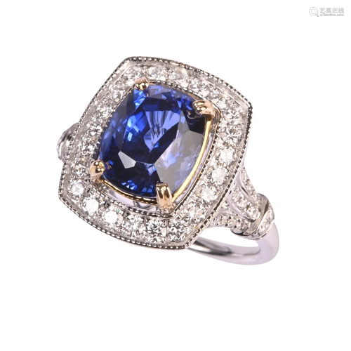 Tanzanite, Diamond, 14k Gold Ring.