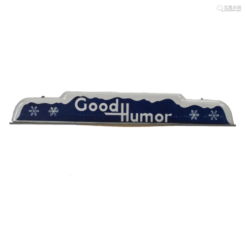 Vintage Advertising Illuminated Good Humor Sign.