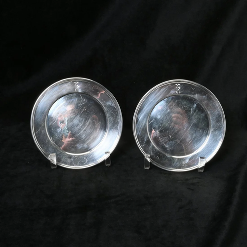 12 MFH Sterling Silver Desert Plates.