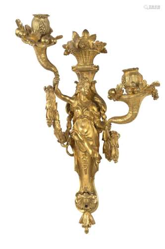 罕见的一对精雕细琢和镀金的青铜器。盘面上装饰着两个古朴风格的妇...