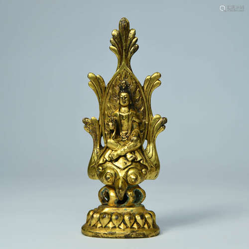 A Gilt Bronze Statue Of Statue