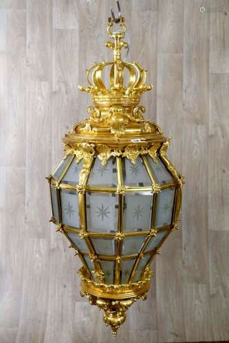 Importante lanterne de château de style Louis XIV.